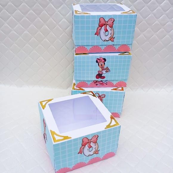 Caixa Mini Donuts Minnie Confeitaria - 30 Peças