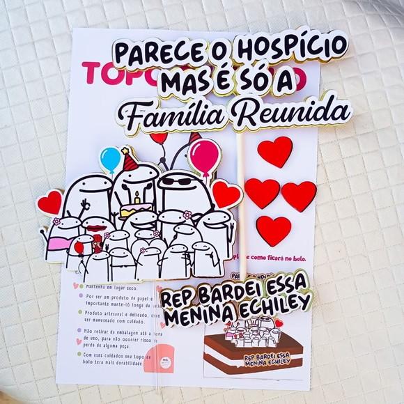 Topo de Bolo Flock-rep Bardei