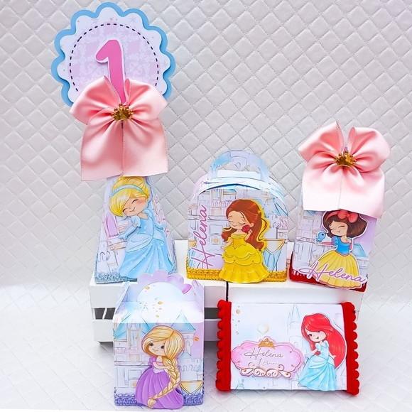 Kit 20 Caixas Personalizado Princesas da Disney Baby Luxo