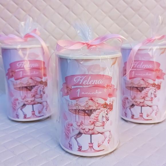 Cofrinho Personalizado Carrossel Encantado-20 Peças