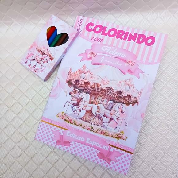 Revista para Colorir Carrossel Encantado