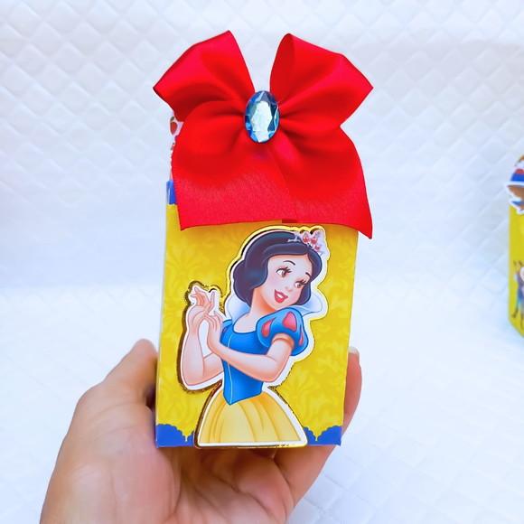 Caixa Milk Box Personalizado Branca de Neve-20 Peças