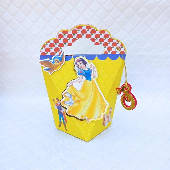 Caixa Coração Personalizado Branca de Neve-20 Peças