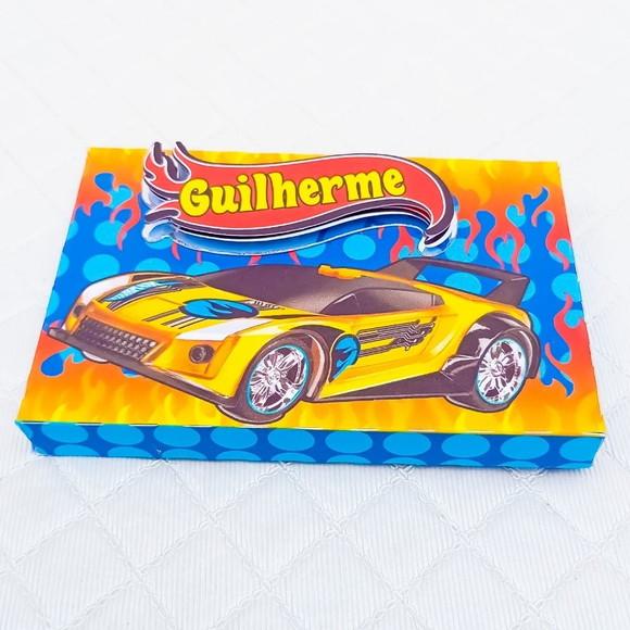 Caixa Kit Kat Personalizado Hot Wheels -20 Peças
