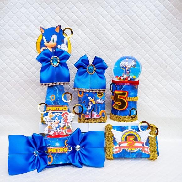 Kit 20 Caixas Personalizado Sonic Luxo