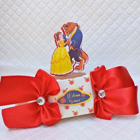 Caixa Bala Personalizado Bela e a Fera - 20 Peças