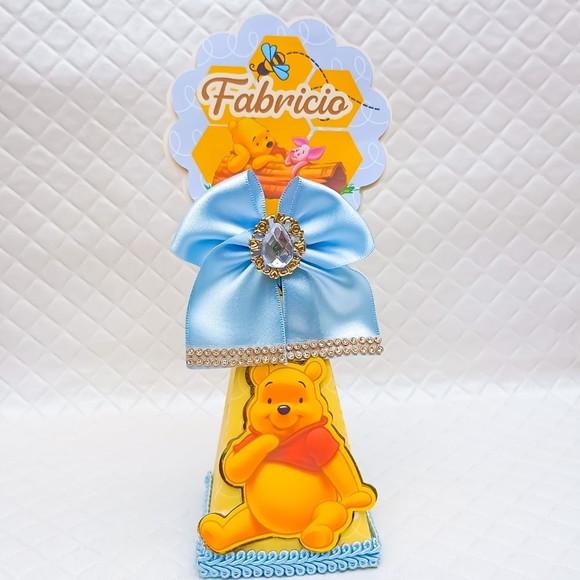 Caixa Cone/pirâmide Ursinho Pooh Luxo- 10 Peças