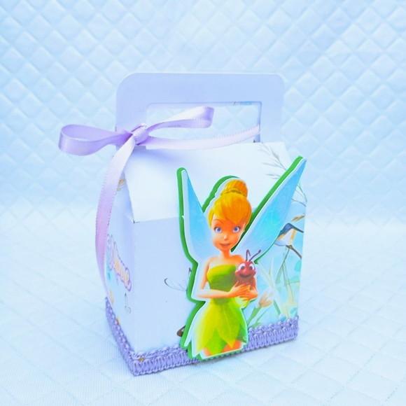Caixa Maleta Quadrada Personalizado Sininho Tinker Bell