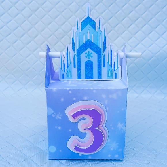 Caixa Canudo Frozen- 20 Peças