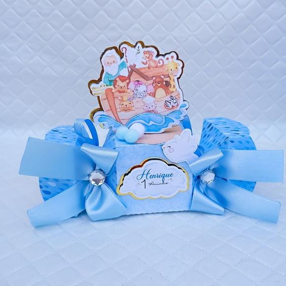 Caixa Bala Personalizado Arca de Noé Luxo-20 Peças