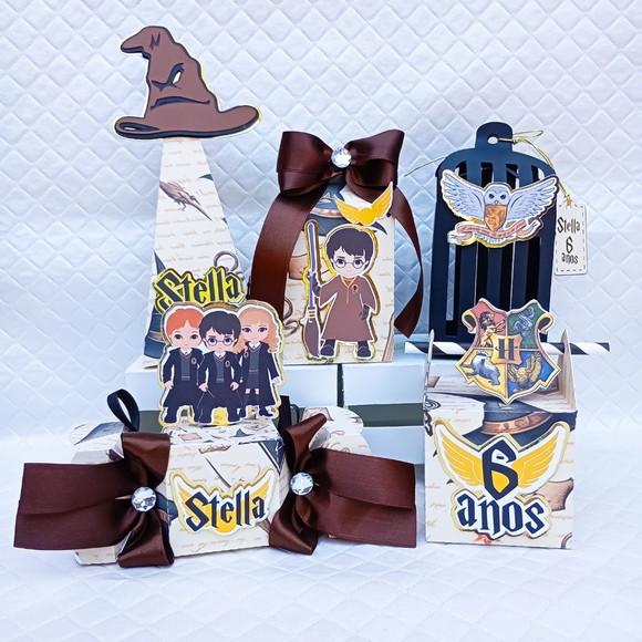 Kit 20 Caixas Personalizado Harry Potter