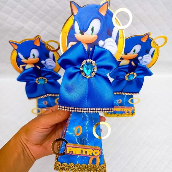 Caixa Pirâmide Sonic Luxo -20 Itens