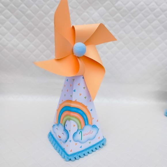 Caixa Cone/pirâmide Personalizado 365 Sorrisos -20 Itens