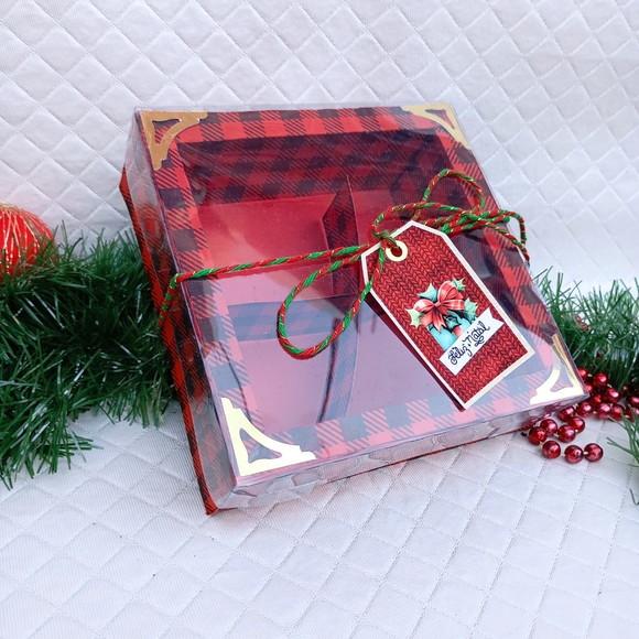 Caixa para Mini Donut Natal