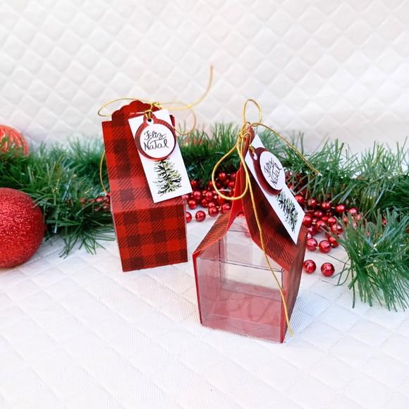 Kit 20 Caixas Lembrancinha Porta Bombom Natal