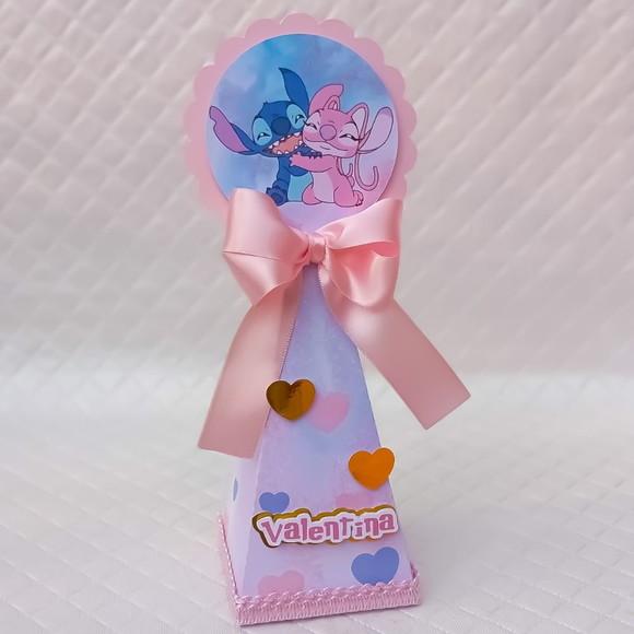 Caixa Cone/pirâmide Lillo Stitch - 20 Peças