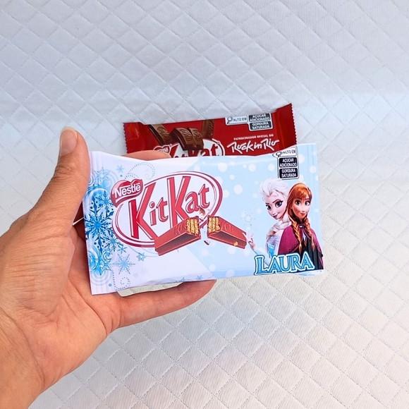 Rótulo Embalagem Chocolate Kit Kat Frozen