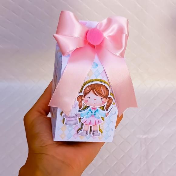 Kit 20 Caixas Milk Box Circo Rosa Aquarelado