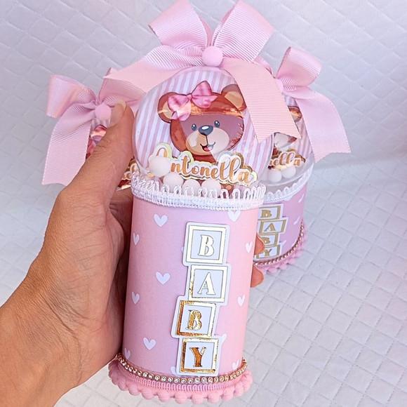 Cofrinho Ursinha Chá de Bebe Super Luxo