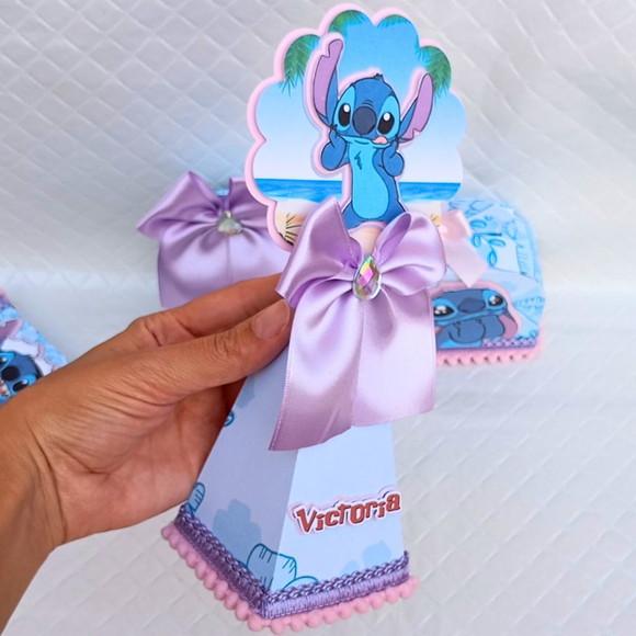 Caixas Cone/pirâmide Stitch - 10 Peças