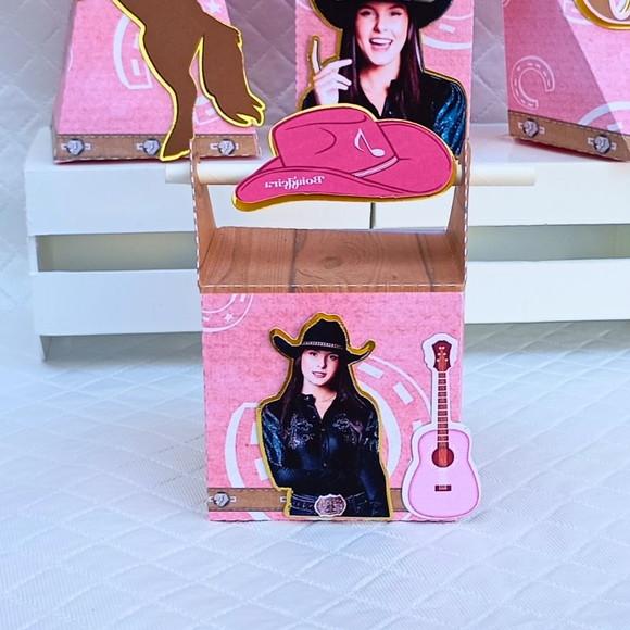Caixa Canudo Personalizado Boiadeira - Ana Castela - 20 Peça