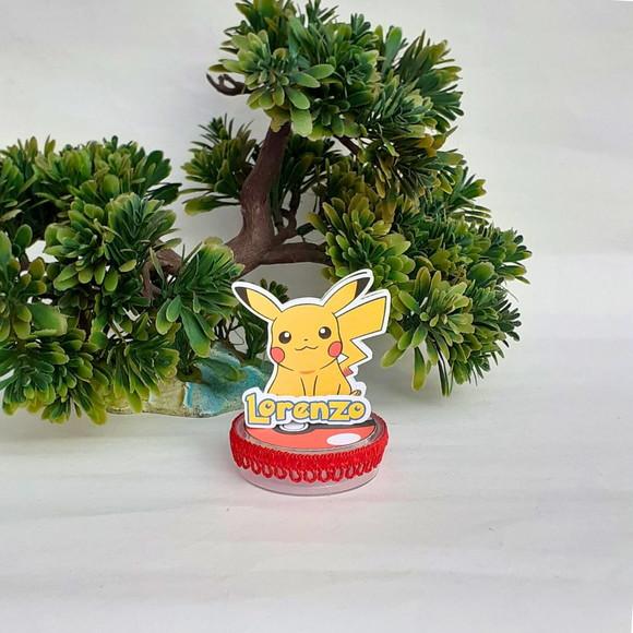 Latinha Acrílica Personalizado Pokémon - 20 Peças