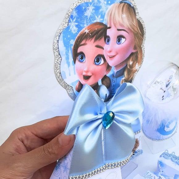 Lembrancinha Caixa Pirâmide Frozen Baby