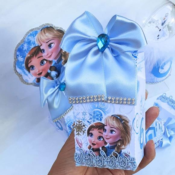 Lembrancinha Caixa Milk Box Frozen Baby