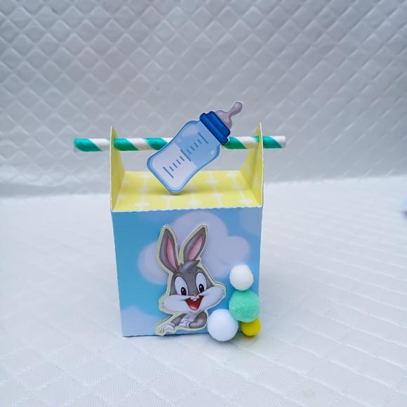 Caixa Canudo Personalizado Baby Looney Tunes - 20 Peças