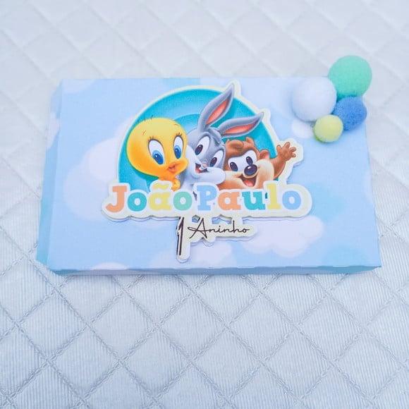 Caixa Kit Kat Personalizado Baby Looney Tunes - 20 Peças
