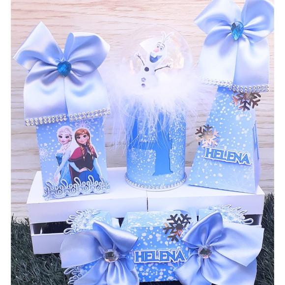 Kit 40 Caixas Lembrancinha Frozen