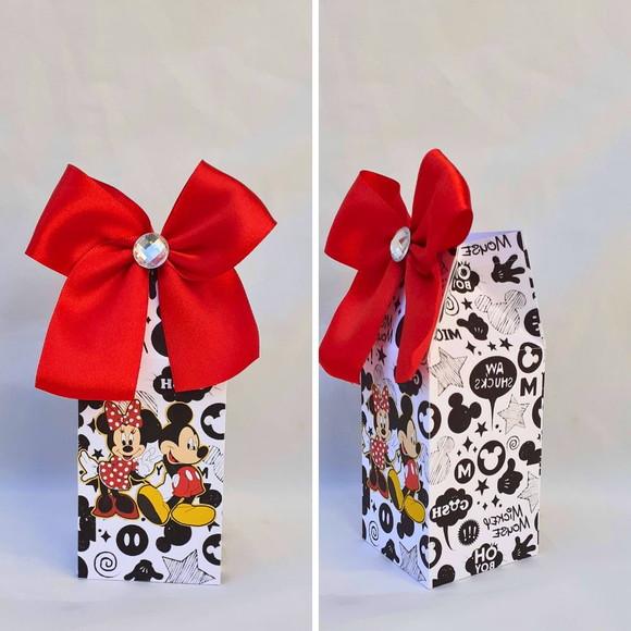 Caixa Milk Box Minnie e Mickey