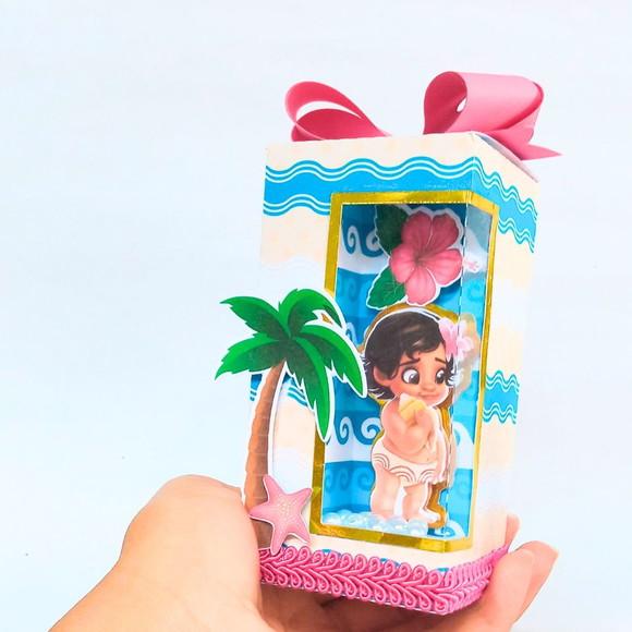 Caixa Lembrancinha Moana Baby