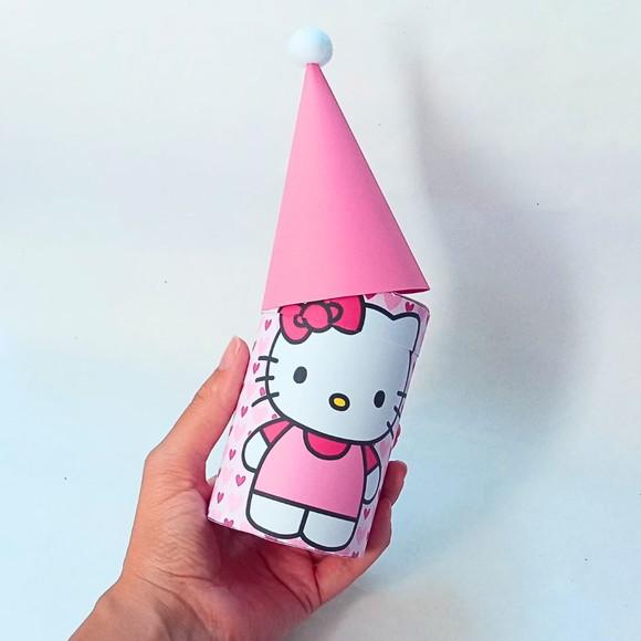 Caixa Chapéu Hello Kitty (20 Itens)
