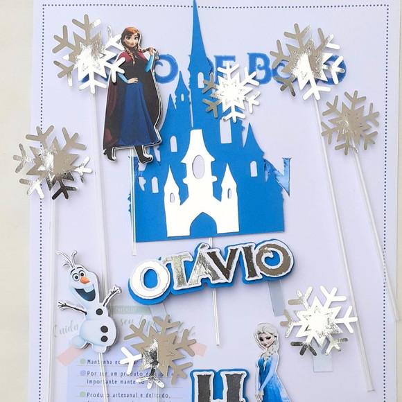 Topo de Bolo Frozen