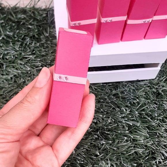 Kit 30 Caixas Batom Personalizado Barbie