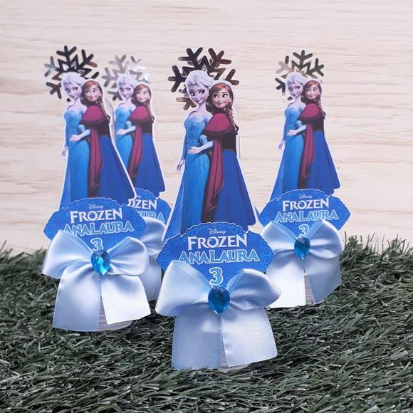 Kit 10 Tubete Lembrancinha Frozen Luxo