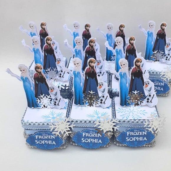 Caixa Acrílica Lembrancinha Luxo Frozen