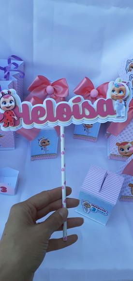 Topo de Bolo Cry Babies em 3d