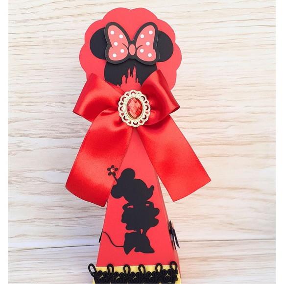 Cone Minnie Vermelho Luxo (10 Itens)