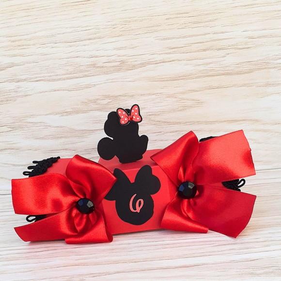 Caixa Bala Minnie Vermelho Luxo (10 Itens)