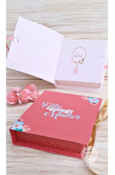 Caixa Personalizada para dia das Mulheres (5 Unidades)