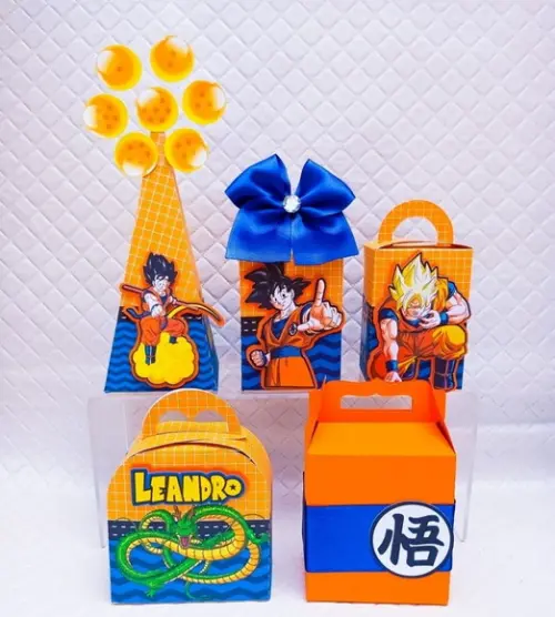 Kit 30 Caixas Personalizados Dragon Ball Z