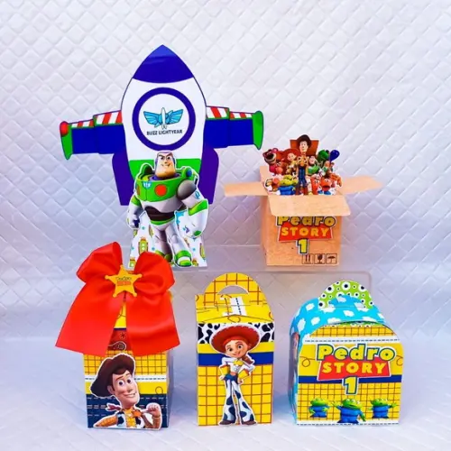 Kit 40 Caixas Personalizados Toy Story