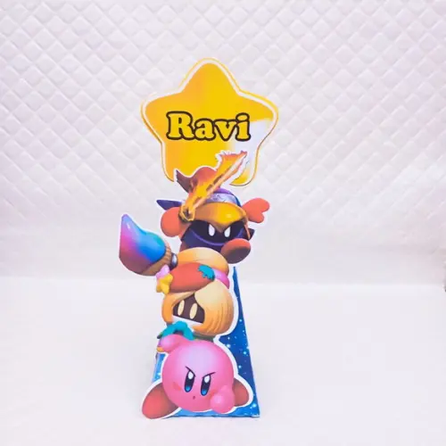 Caixa Cone/pirâmide Personalizado Game Kirby - 20 Peças
