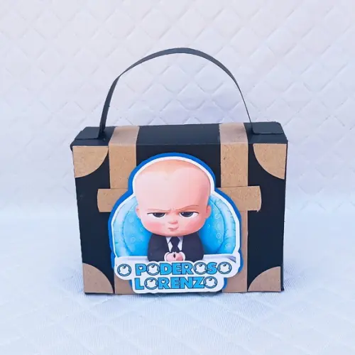 Caixa Maleta Personalizado o Poderoso Chefinho- 20 Peças