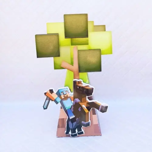 Caixa Cone/pirâmide Árvore Personalizado Minecraft-20 Peças