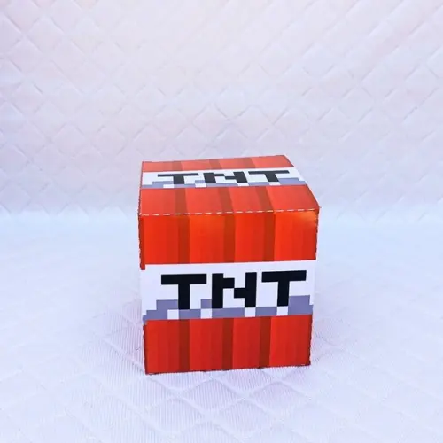 Caixa Cubo Tnt Personalizado Minecraft - 20 Peças