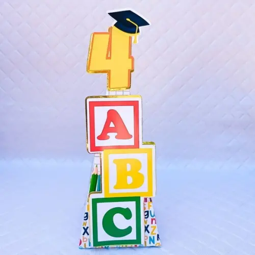 Caixa Cone/pirâmide Personalizados Abc