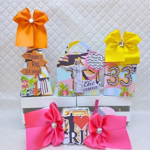 Kit 60 Caixas Personalizado Rio D Janeiro/tardezinha/carioca